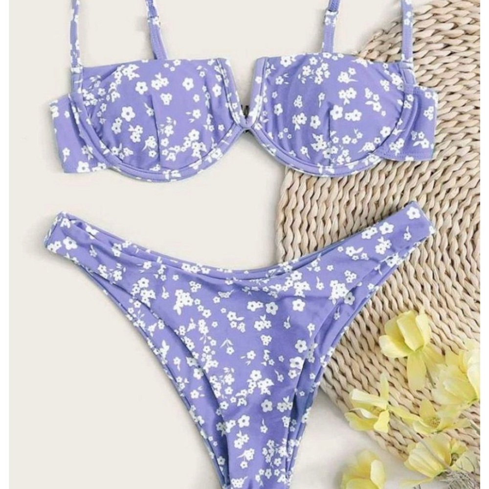 purple swimsuit